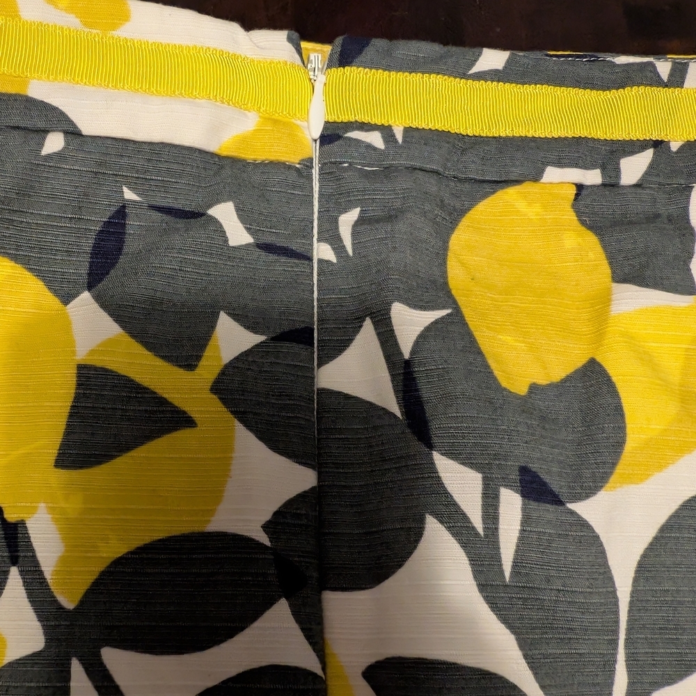 Floral Print Women's Skirt - Yellow and Gray - Picture 9 of 13